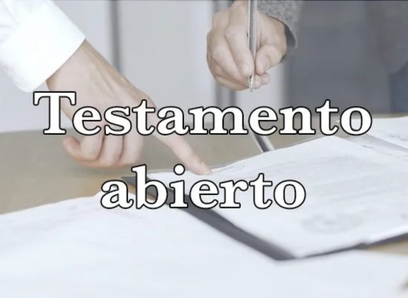 que es un testamento abierto